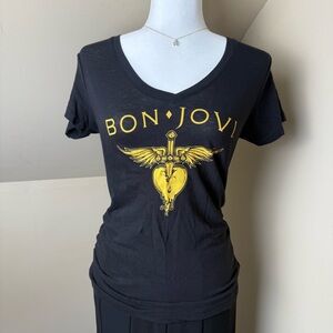 Bon Jovi Greatest Hits Band‎ Tee Next Level Apparel 2010 Size L